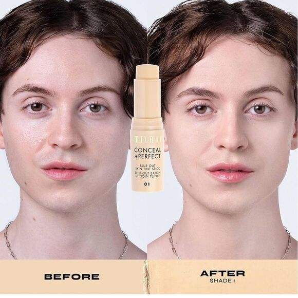 🌻 Milani Shade 1 Conceal + Perfect Skin Tint Stick Blur Out Tinted Moisturizer - Picture 5 of 13